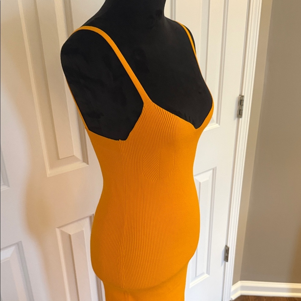 J. Crew Orange Midi Dress - Picture 8 of 14